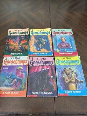 Vintage 90s Goosebumps Book Lot (6 Books) — Vols 23-27 & 29
